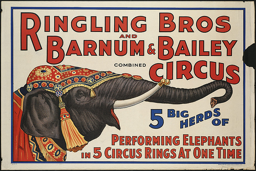 Old circus poster