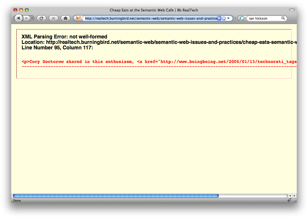 Firefox error handling