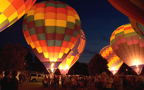 Forest Park Balloon Race Friday Glow