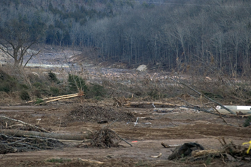 Flood Path in Relation to Park Ranger Home