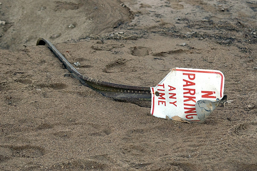 Sign by Park Ranger's House