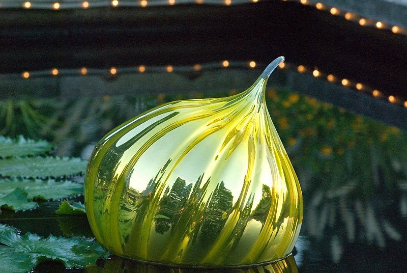 Chihuly globe and lights