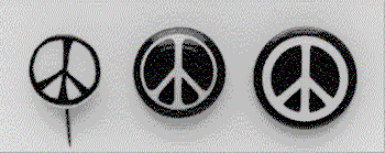 Peace Sign buttons from http://www.cnduk.org/