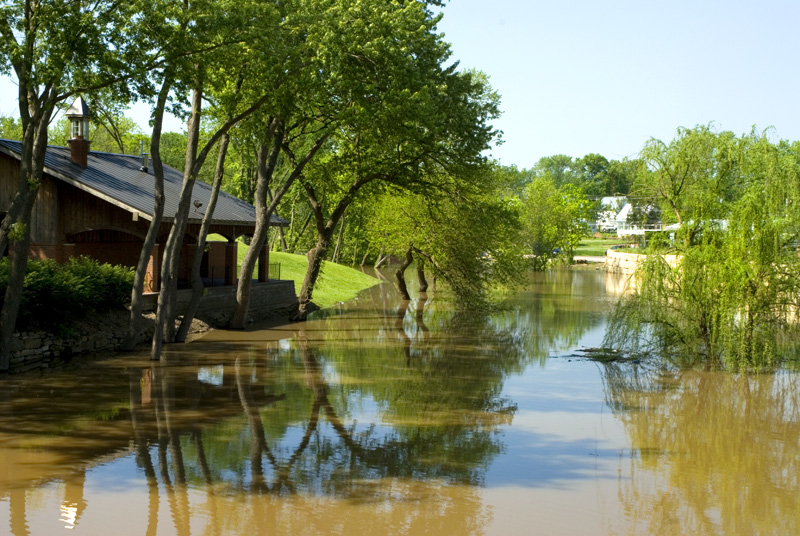 minor flooding at park