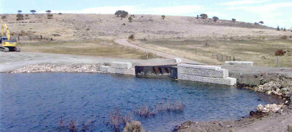 Picture of Andy Johnson's dam
