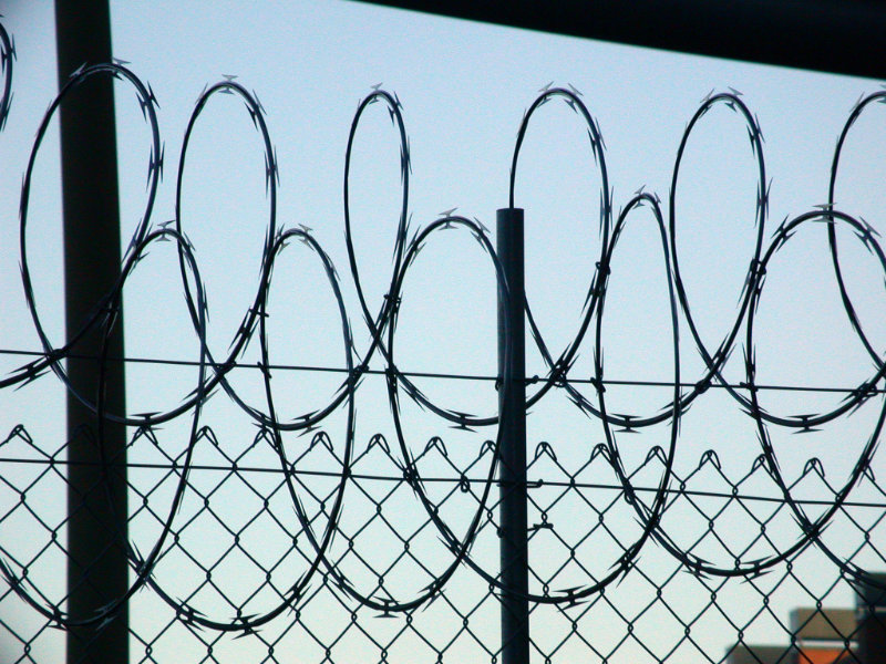 Razor wire, like that Texas is placing at the southern border